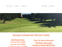 Tablet Screenshot of goldengateparkgolf.com